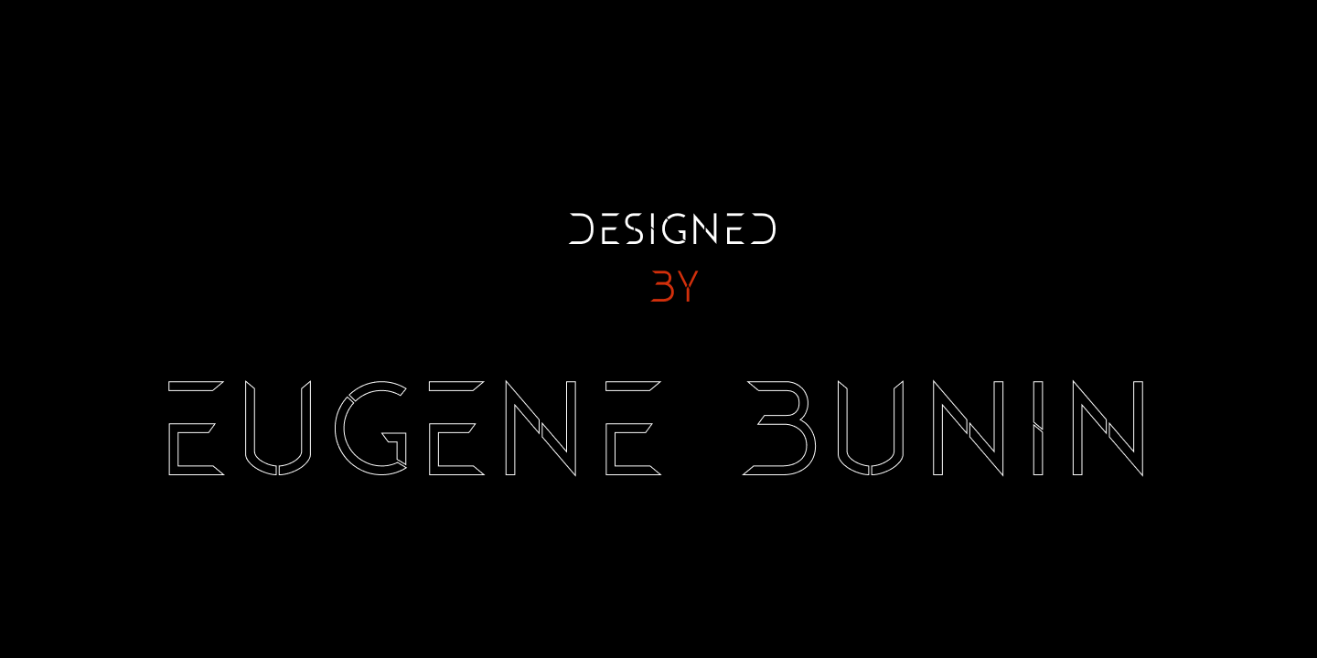 Beispiel einer Gluon Bold-Schriftart